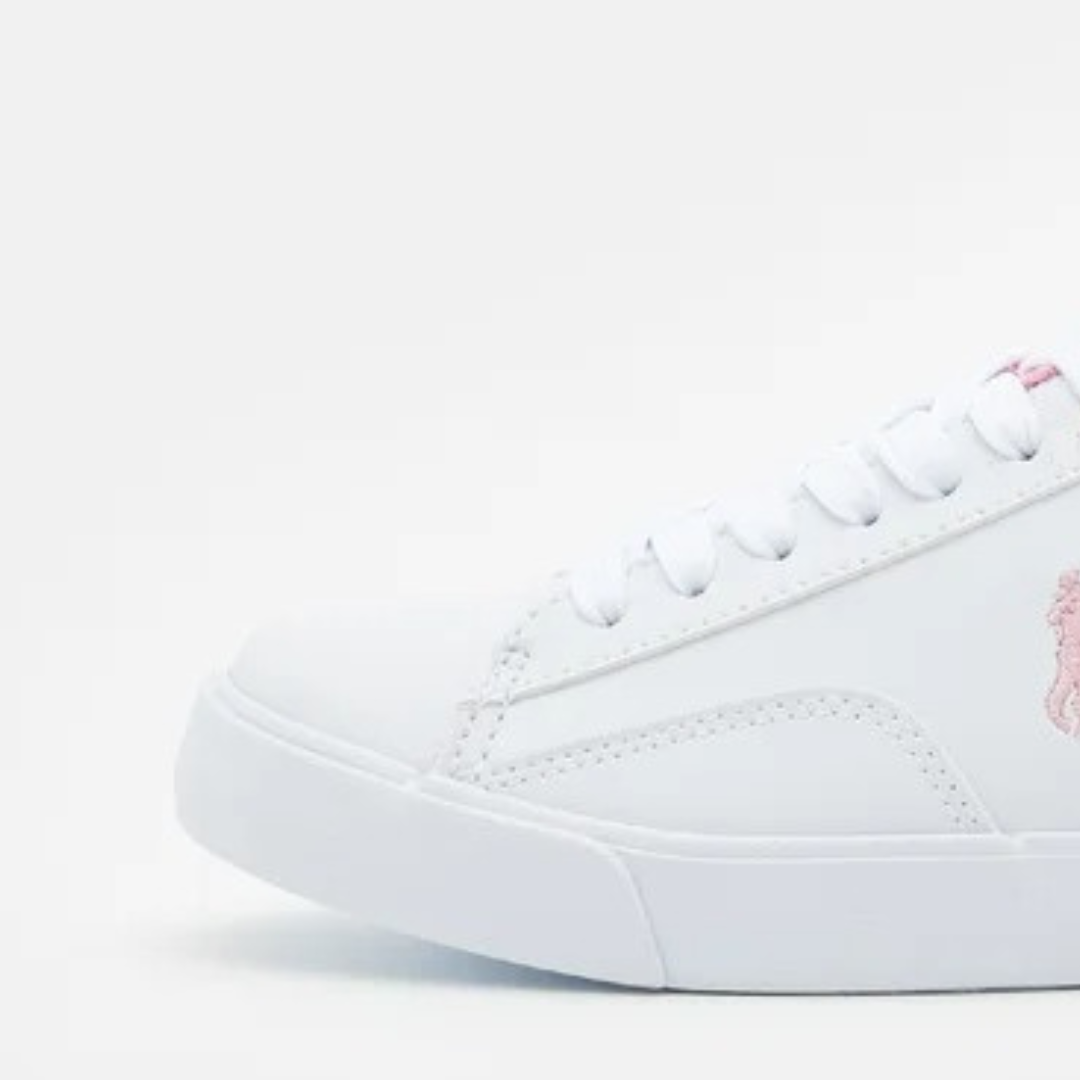 RL Pink Glitter Leather Shoes